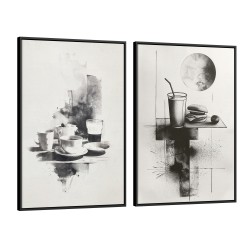 Quadro decorativo Arte para copa cozinha e sala de jantar CA13 com 2 quadros Quadro decorativo Arte para copa cozinha e sala de jantar CA13 com 2 quadros