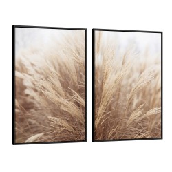 Quadro decorativo Duo Capim-dos-pampas