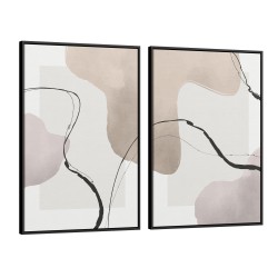 Quadro decorativo Duo Abstrato em Equilíbrio