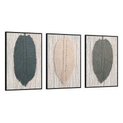 Quadro decorativo Trio de folhas Quadro decorativo Trio de folhas