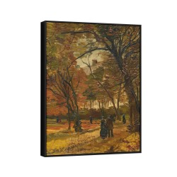 Quadro decorativo Bosques de Boulogne com pessoas caminhando Quadro decorativo Bosques de Boulogne com pessoas caminhando