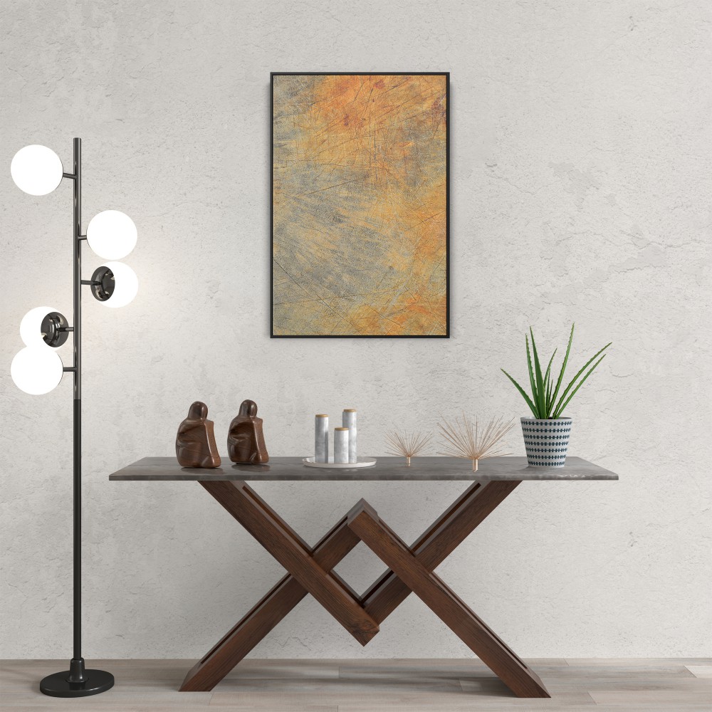 Quadro decorativo Abstrato Laranja enferrujado Quadro decorativo Abstrato Laranja enferrujado