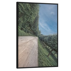 Quadro decorativo Perspectiva Surreal no Horizonte Verde
