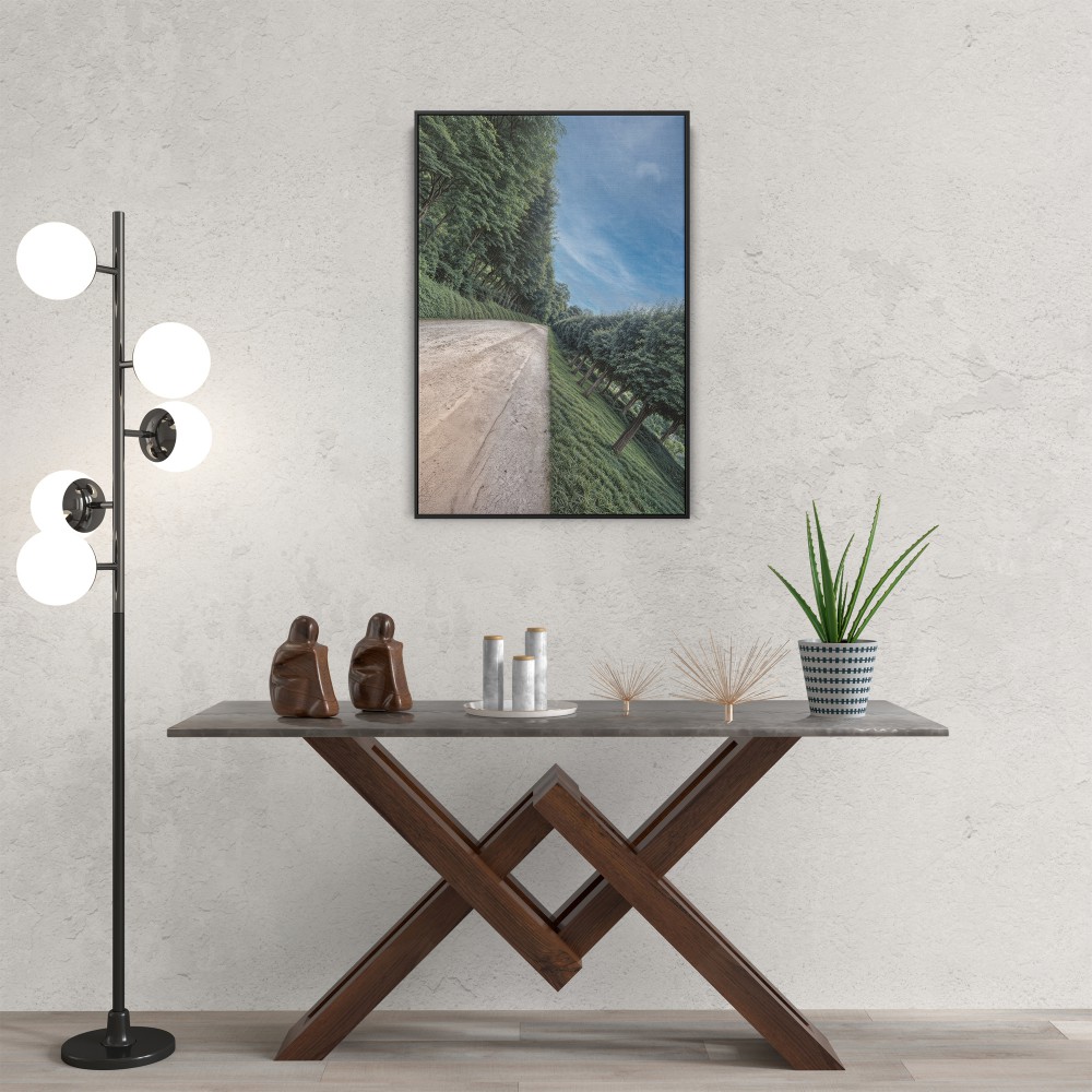Quadro decorativo Perspectiva Surreal no Horizonte Verde