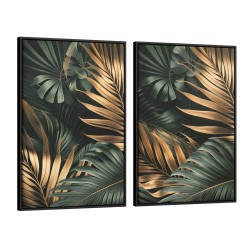 Quadro decorativo Duo Folhagem