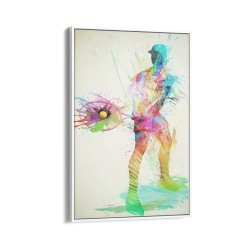 Quadro decorativo aquarela tennis in colors Quadro decorativo aquarela tennis in colors