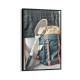Quadro decorativo raquete & mochila tennis retrô