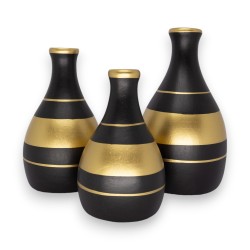 Conjunto com 3 garrafinhas em cerâmica artística artesanal Conjunto com 3 garrafinhas em cerâmica artística artesanal