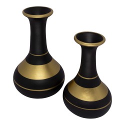 Conjunto com 2 vasos Zife em cerâmica artística artesanal Conjunto com 2 vasos Zife em cerâmica artística artesanal