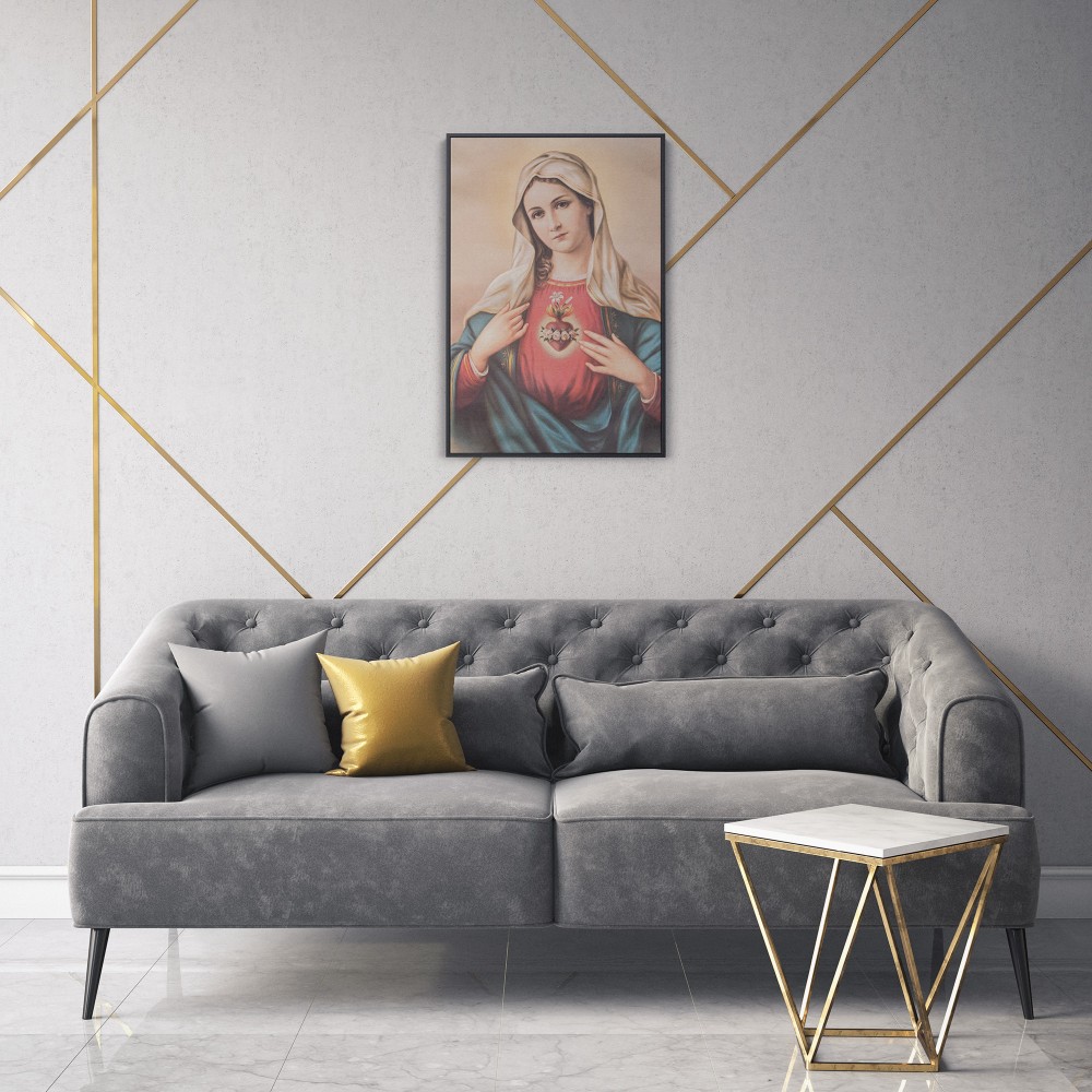 Quadro decorativo Sagrado Coração de Maria