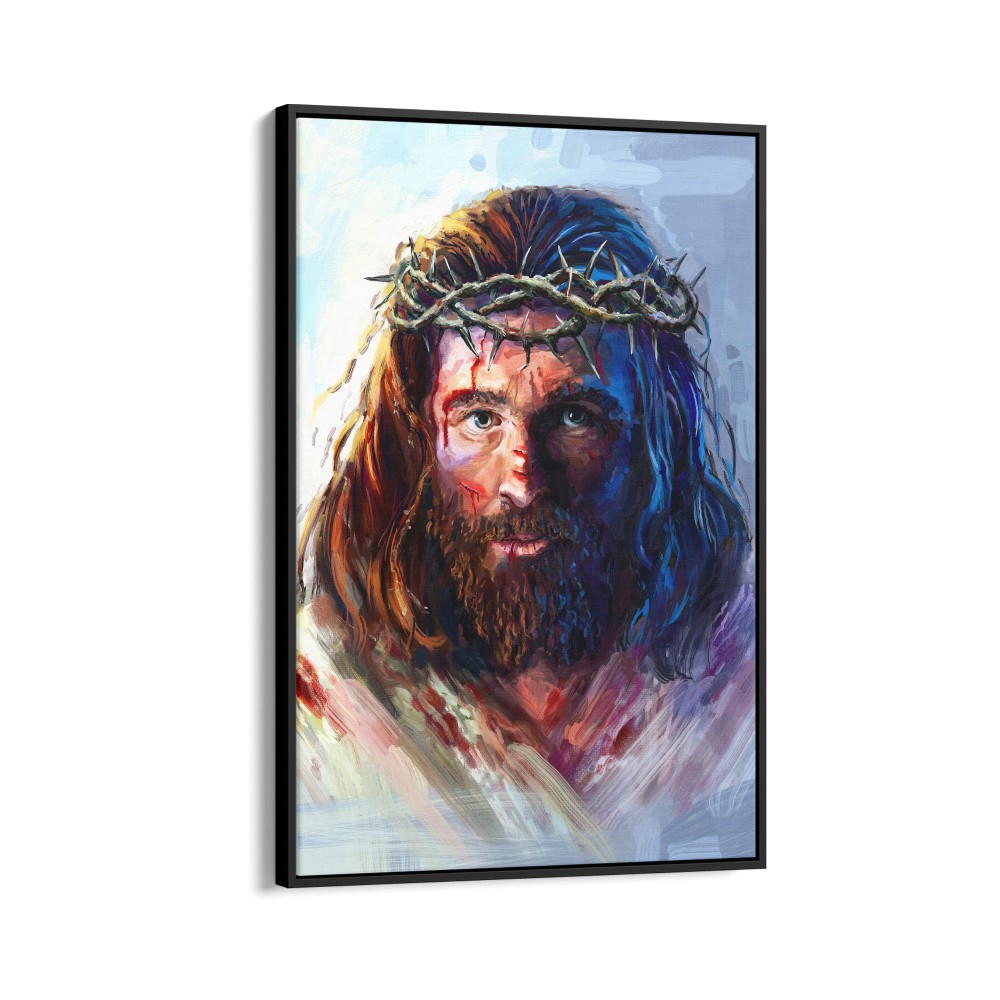 Quadro decorativo Jesus Cristo com a coroa de espinhos